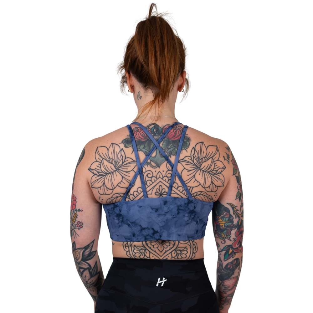 Lift Heavy Ribbed Tie Dye Bra - wodstore