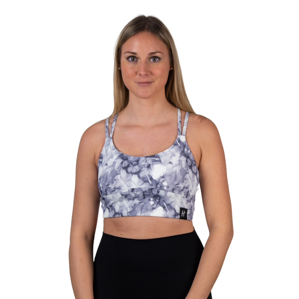 Lift Heavy Ribbed Tie Dye Bra - wodstore