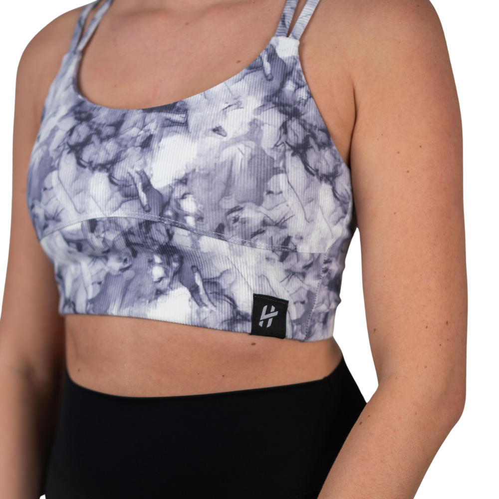 Lift Heavy Ribbed Tie Dye Bra - wodstore