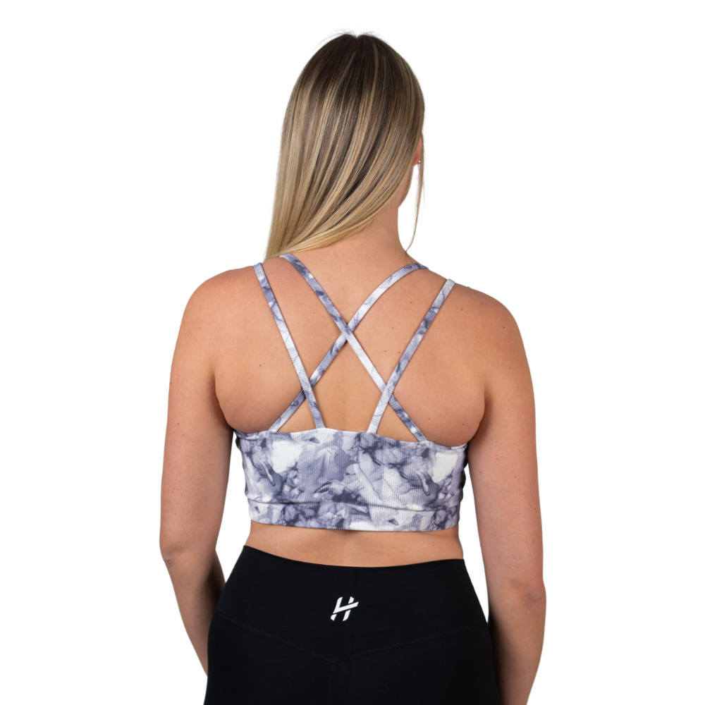 Lift Heavy Ribbed Tie Dye Bra - wodstore