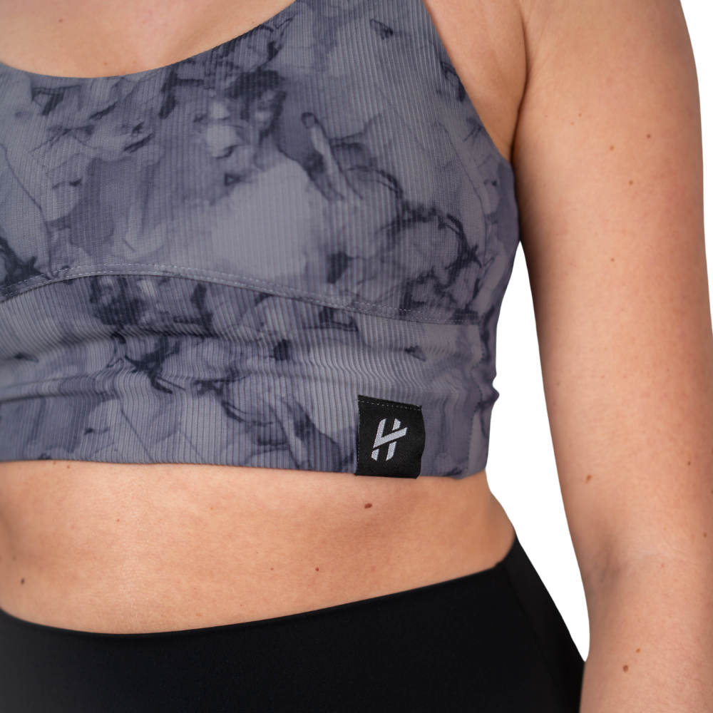 Lift Heavy Ribbed Tie Dye Bra - wodstore