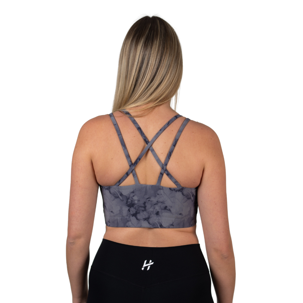 Lift Heavy Ribbed Tie Dye Bra - wodstore
