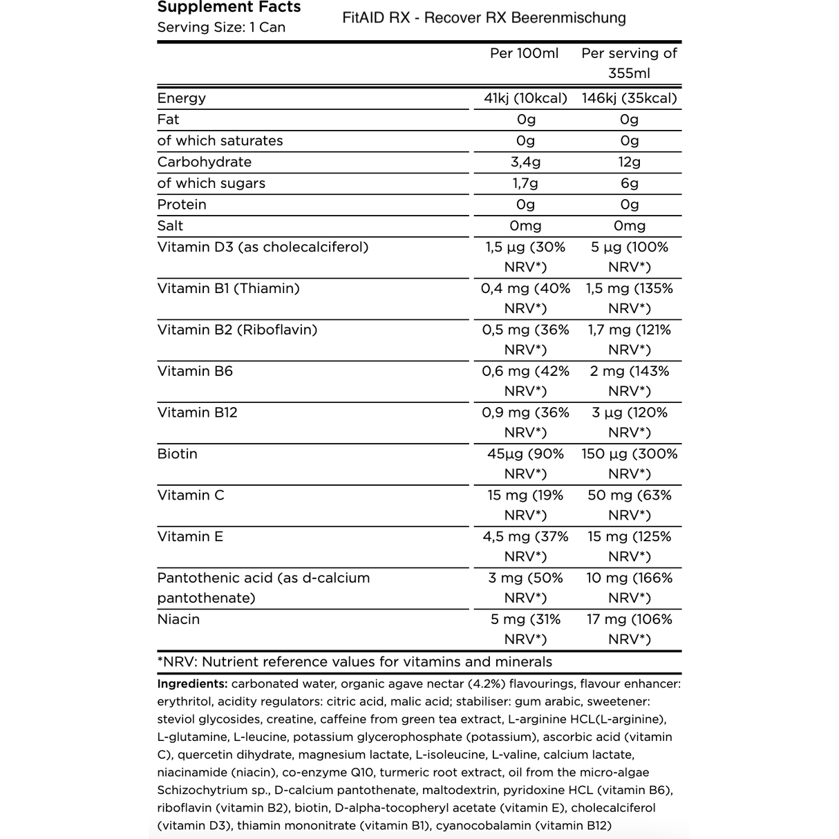 FitAID Recover Drink - wodstore