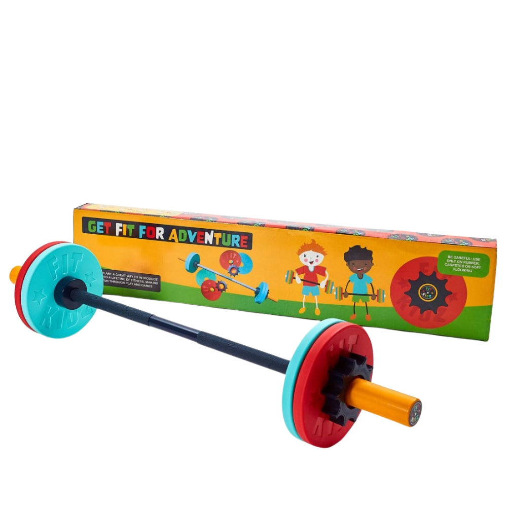 Fit Kidz Barbell & Bumper Plate Set