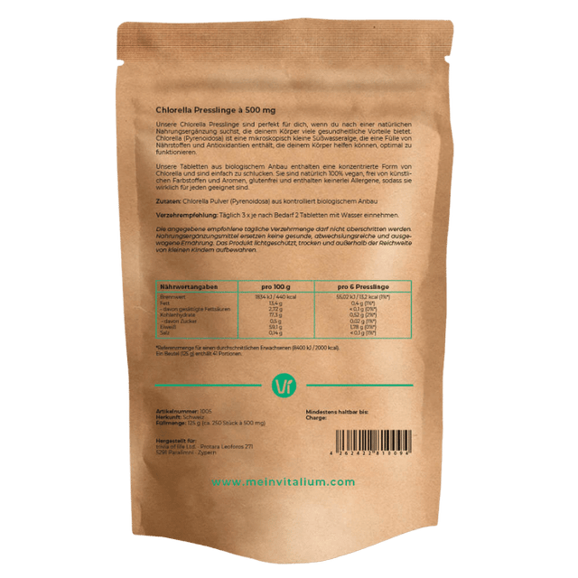 Vitalium Chlorella Tabletten - wodstore