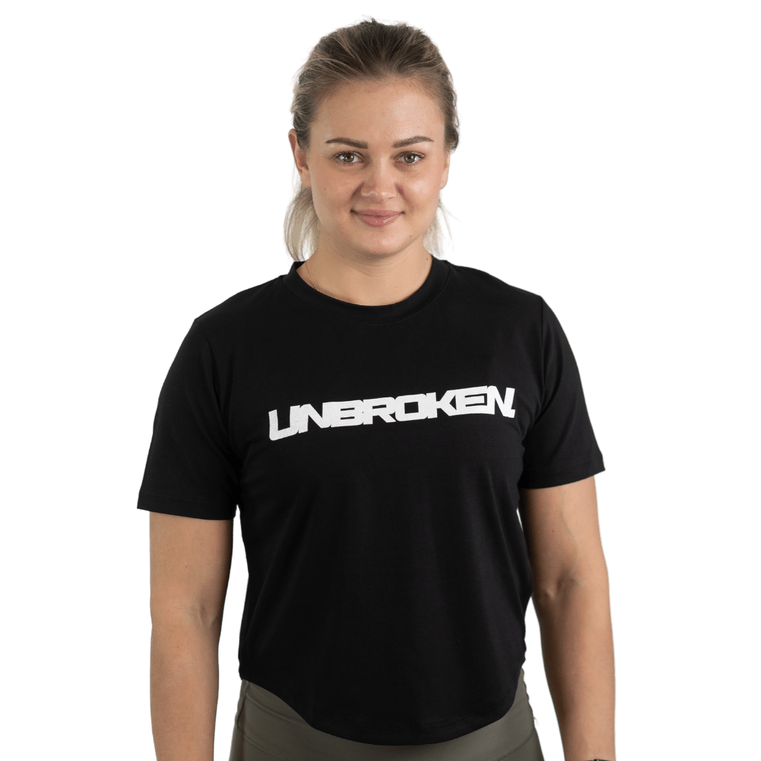 Lift Heavy Unbroken Rounded Cropped T-Shirt - wodstore