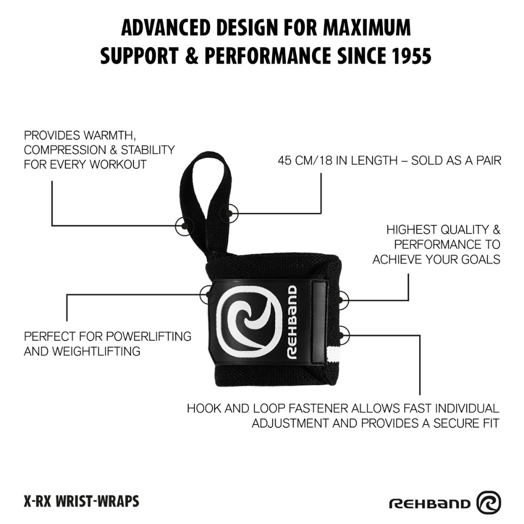 Rehband X-RX Wrist Wrap, Handgelenkbandage (1 Paar) - wodstore